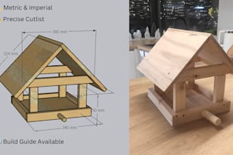 design woodworking plans with cutlist in sketchup