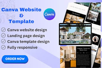 design canva website canva landing page canva template design canva presentation