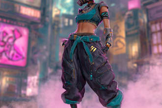 draw science fiction city, cyberpunk concept art