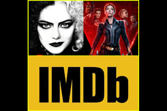 create and update imdb page for your film and tv show