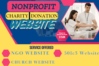 build ngo nonprofit charity website donation church website wix wordpress