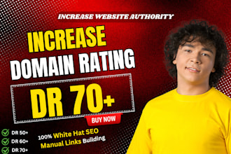 increase ahrefs domain rating DR 70 plus using authority SEO backlinks
