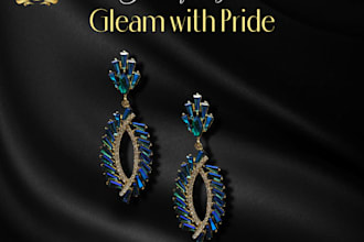 design stunning earring ad posters for your brand