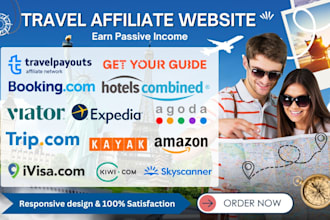 build a professional website travel affiliate using travelpayout