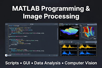 do matlab code, simulink modeling, control systems and image processing