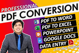 convert pdf to word, excel, powerpoint, google docs, sheets