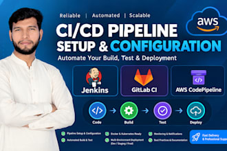 build ci cd pipelines with jenkins, gitlab ci, or AWS codepipeline