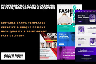 design canva newsletter, editable canva templates, canva flyer design