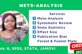 conduct meta analysis and systematic review using stata, r