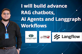 build advanced ai agents, rag chatbots, langgraph workflows, custom ai solution