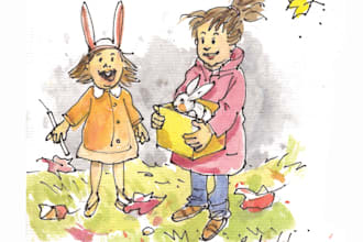 draw handmade watercolor illustration