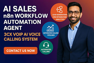 develop ai saas voip telephony agent, sales workflow automation, whisper, zoiper