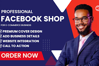 set up and optimize a facebook page, shop for your ecommerce store