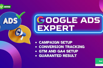setup and run your google ads with guarantee leads