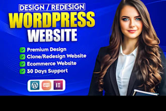 design or duplicate or build a wordpress website