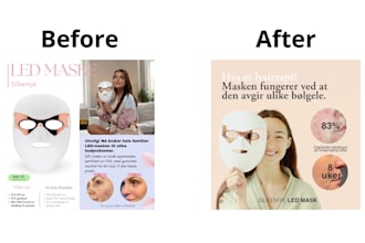 design high converting static facebook and instagram ads