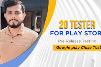 provide you 12 testers or 20 testers for your google play closed testing