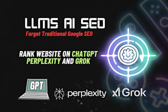 rank website on chatgpt perplexity and grok by llms ai SEO