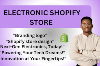 create a lucrative shopify  electronic store amazon influencer website design