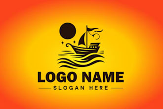 create boat and ship logo for your business