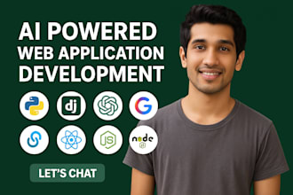 develop full stack ai website ai chatbot ai and ai saas solutions