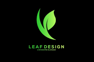 design leaf logo for your business