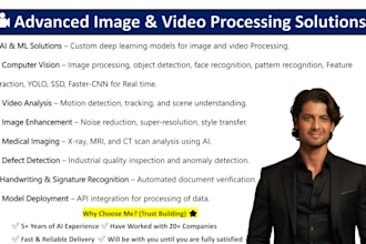 do image processing, video analysis and deep learning work