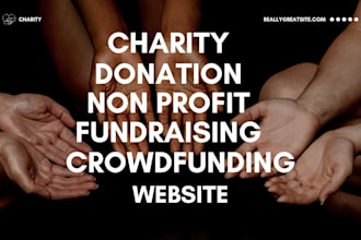 build nonprofit charity website with donations ngo 501c3 website for fundraising