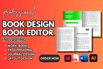do book, ebook paperback, interior layout, journal formatting, book typeseting