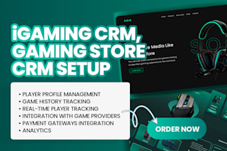 setup gaming store CRM igaming CRM clickup zoho salesforce pipedrive hubspot crm