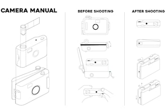 create professional instruction manual and line drawings