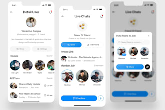 develop voice chat app, room voice app audio sharing app like element, clubhouse