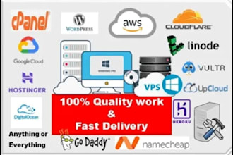 fix cpanel issues, migrate websites, manage hosting, vps