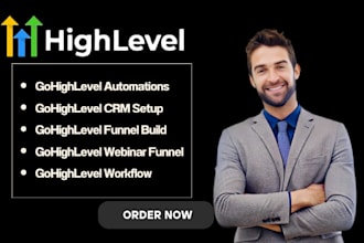 setup gohighlevel automation workflow ghl webinar funnel  gohighlevel crm expert