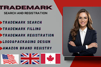 file and search patent, trademark registration uspto, amazon brand registry