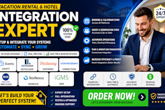 setup guesty hotelogix hostway connecteam rms cloud resnexus igms integration