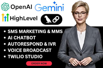 develop ai chatbot using gemini, openai lama gcp langchain ghl voice pinecone