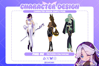 draw a custom character or reference sheet for you