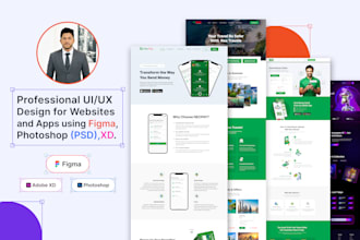 design a website template in figma or photoshop
