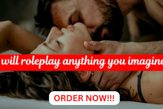 write and do engaging immersive roleplay of your desire with you with no limit