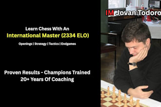 be your chess coach and give you quality chess lessons