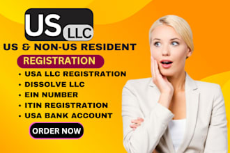 do llc registration company registration in USA ein disolve llc bio report itin