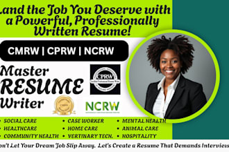 social care resume for eap case worker, home care, community health worker CV
