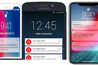 add firebase and onesignal push notifications in mobile app urgently