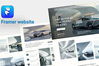 design framer website, dorik and looka website landing page, framer website