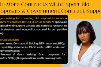 technical proposal bid proposal government contract rfp rfq rfi grant proposal