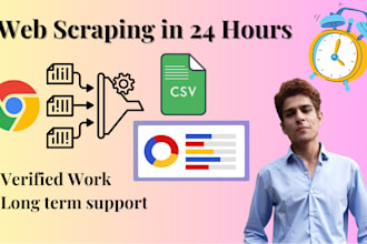 automate the data scraping using python