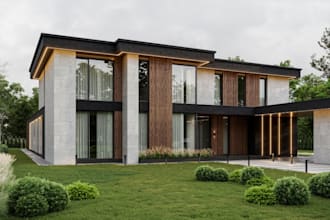 modify exist render,remodel villa, apartment, cgi interior, garden exterior,pool