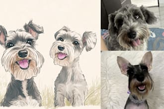 create a digital portrait of your pet