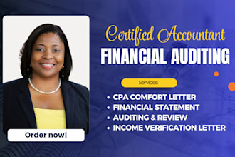 provide US CPA profit and loss financial statement CPA letter
